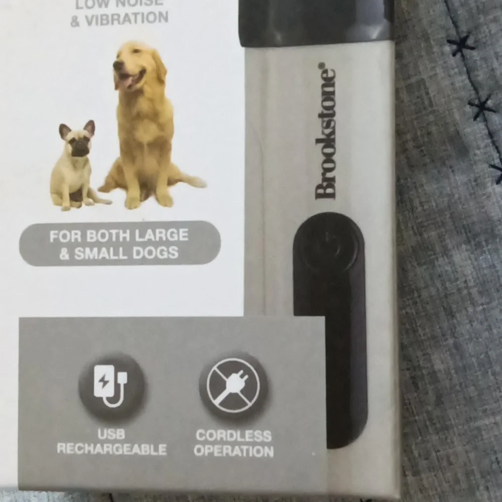 Brookstone Black USB Pet Nail Grinder